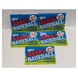 (5) 1990 Topps Big Baseball Series 1 Packs