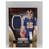 2016 Rookies and Stars Jared Goff RC Relic Creases