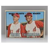1967 Topps Baseball Tribe Thumpers Colavito/Wagner