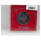 1997 Isle of Man TT Races Coin