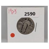 1928 90% Silv Standing Liberty Quarter