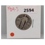 1929-S 90% Silv Standing Liberty Quarter