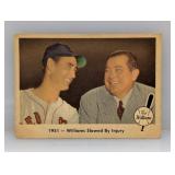 1959 Fleer Ted Williams #42 Creases/Corners/Stain