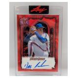 9/13 2025 Leaf Metal Dwight Gooden Auto Red Lava