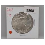2014 1oz .999 Silv Eagle $1 Dollar