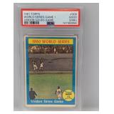 1961 Topps WS Game 1 Virdon 306 PSA 2 MK