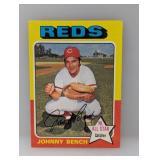 1975 Topps Baseball Johnny Bench HOF Corners/Edge