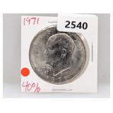 1971 40% Silv Ike $1 Dollar