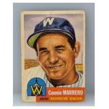 1953 Topps #13 Connie Marrero Senators Damage