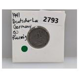 1941 Germany 50 Pfennig