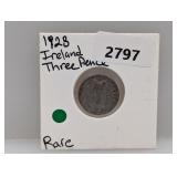 1928 Ireland Three Pence