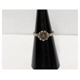 .925 Sterling Flower Toe Ring