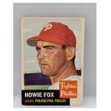 1953 Topps Baseball #22 Howie Fox Corners/Edges