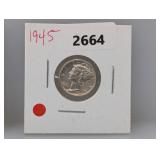 1945 90% Silv Mercury Dime
