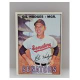 1967 Topps Baseball Gil Hodges HOF Edges/Surface