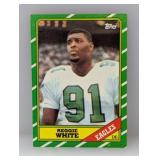 1986 Topps #275 Reggie White RC & HOF Corner