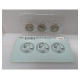 1980 Susan B Anthony $1 Souvenir Set