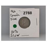 1966 80% Silv Canada Dime