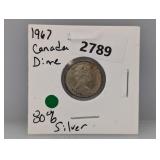 1967 80% Silv Canada Dime