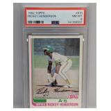 1982 Topps Rickey Henderson 610 PSA 8