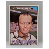 1967 Topps Baseball Ed Mathews HOF 166