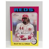 2024 Elly De La Cruz Topps Heritage RC #473 Edge