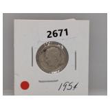 1954 90% Silv Roos Dime