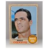 1968 Topps Baseball Rocky Colavito 99 Corners