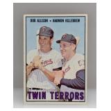 1967 Topps Twin Terrors Allison/Killebrew Damage