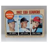 1968 Topps Baseball 1967 AL ERA LEADERS 8