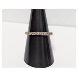 .925 Sterling Textured Band Sz 8