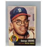 1953 Topps #3 George Crowe Creases/Corners/Edges