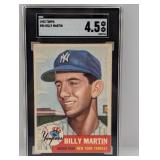 1953 Topps Baseball SGC 4.5 #86 Billy Martin HOF