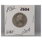 1932 90% Silv Wash Quarter