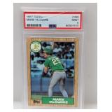 1987 Topps Mark McGwire #366 PSA9 Cracked Case