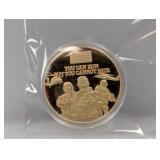 Gold Layered Justice Has Been Done Medallion