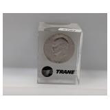 Acrylic Trane Paperweight w/1971 Ike $1