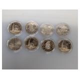(8) Comm Half $1 Dollars