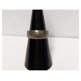 .925 Sterling "Faith" Band Sz 7