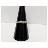 .925 Sterl Diamond Band Sz 7