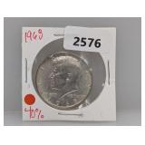 1968 40% Silv JFK Half $1 Dollar