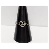 .925 Sterling Triskelion Celtic Ring Sz 10
