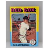 1975 Topps Baseball Carl Yastrzemski HOF Corners