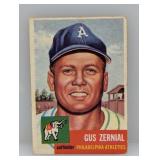 1953 Topps #42 Gus Zernial Crease/Corners/Edges