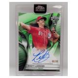 /99 2025 Topps Chrome Black Lowder RC Auto Green