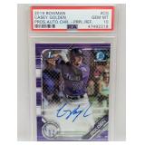 /250 Bowman Ch Prosp Golden Auto Purple Ref PSA 10