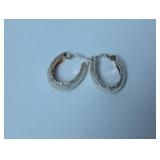 .925 Sterl Hoop Earrings