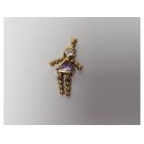 Vermeil/925 Sterl "Girl" Pendant