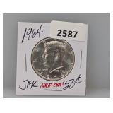 1964 90% Silv JFK Half $1 Dollar