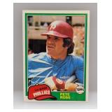 1981 Topps Pete Rose #180 Edge